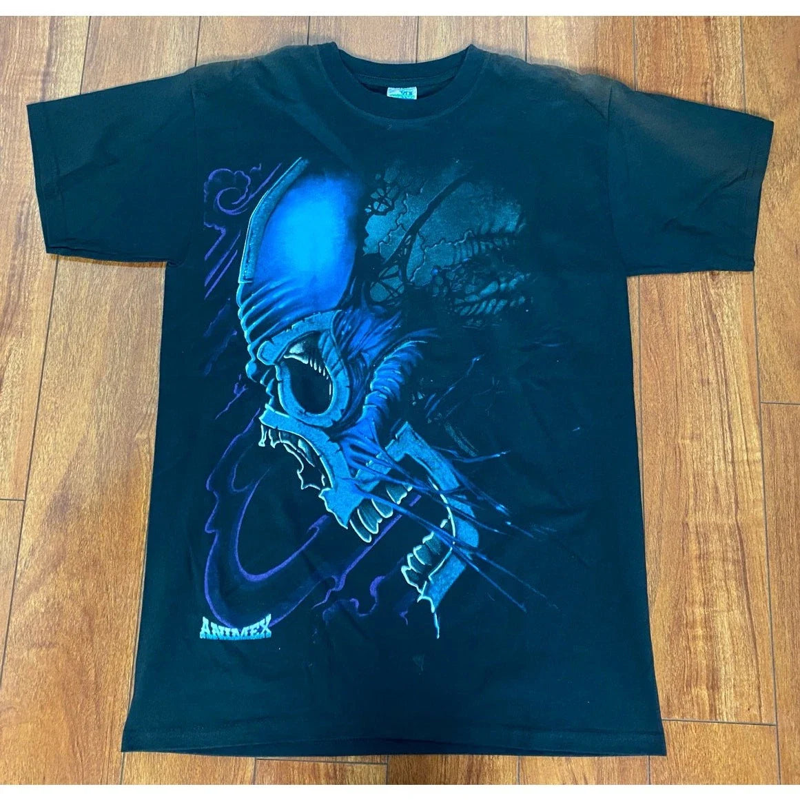 VTG Y2K Thessh Animex big skull graphic cotton short sleeve t-shirt, S Unisex T-shirt, Sweatshirt, Hoodie, Long Sleeve Tee - T-Shirt, Sweatshirt, Hoodie