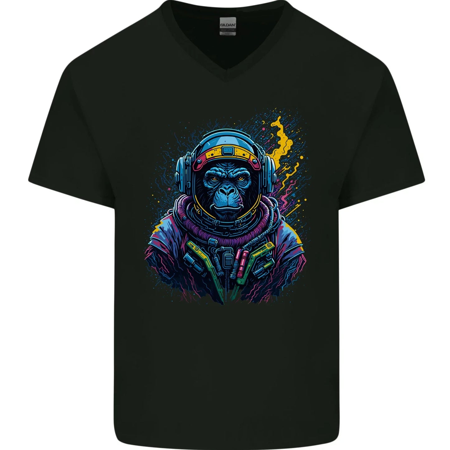Astro Kong Spaceman Ape Astronaut Mens V-Neck Cotton T-Shirt Unisex T-shirt, Sweatshirt, Hoodie, Long Sleeve Tee - T-Shirt, Sweatshirt, Hoodie