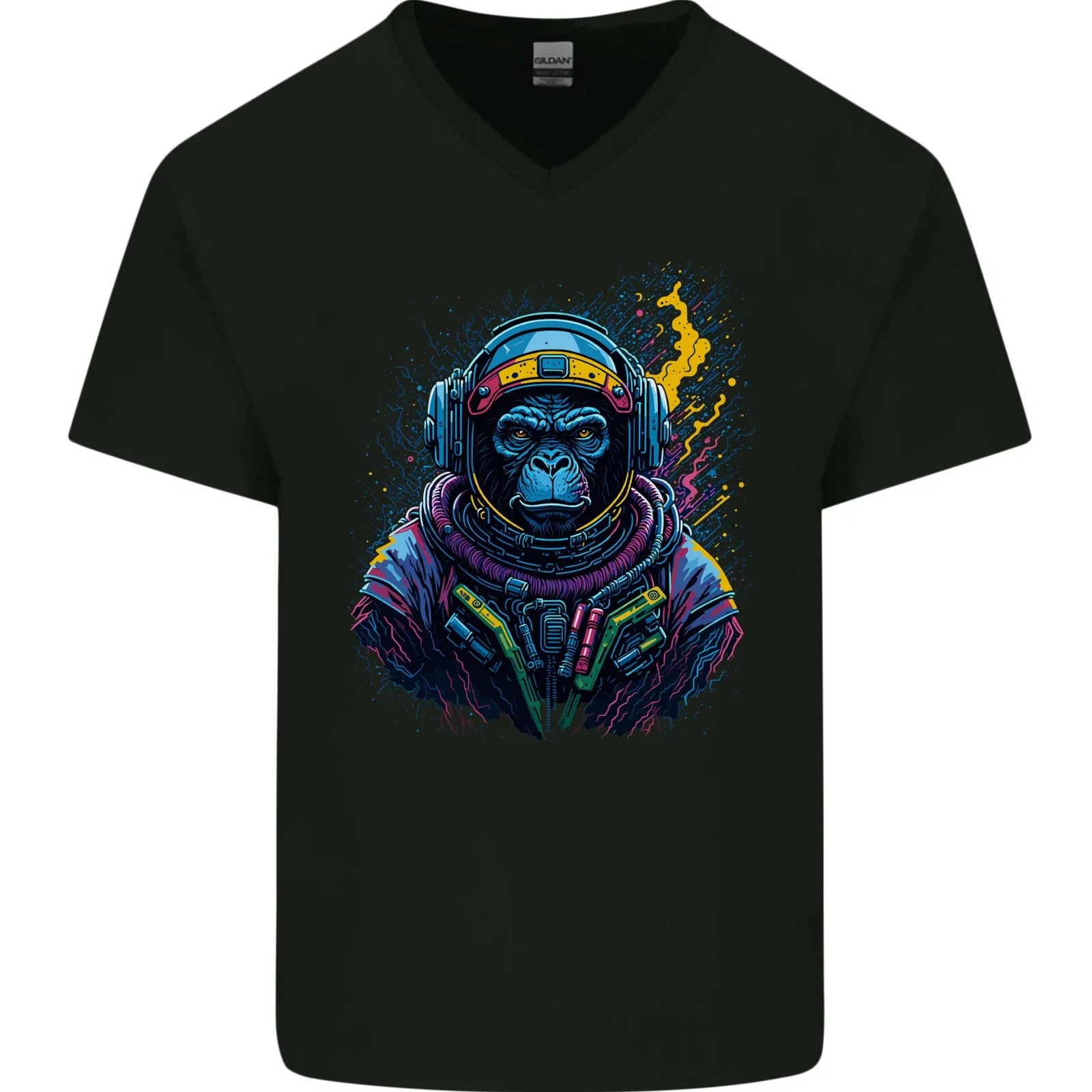 Astro Kong Spaceman Ape Astronaut Mens V-Neck Cotton T-Shirt Unisex T-shirt, Sweatshirt, Hoodie, Long Sleeve Tee - T-Shirt, Sweatshirt, Hoodie