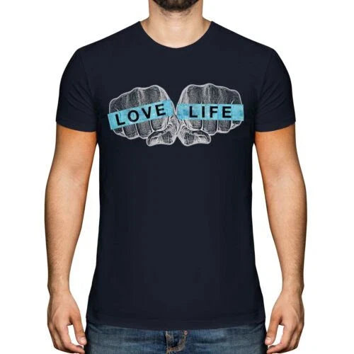 Love Life Knuckles Printed Fashion Men T-Shirt Top Hipster Swag Trendy Unisex T-shirt, Sweatshirt, Hoodie, Long Sleeve Tee - T-Shirt, Sweatshirt, Hoodie