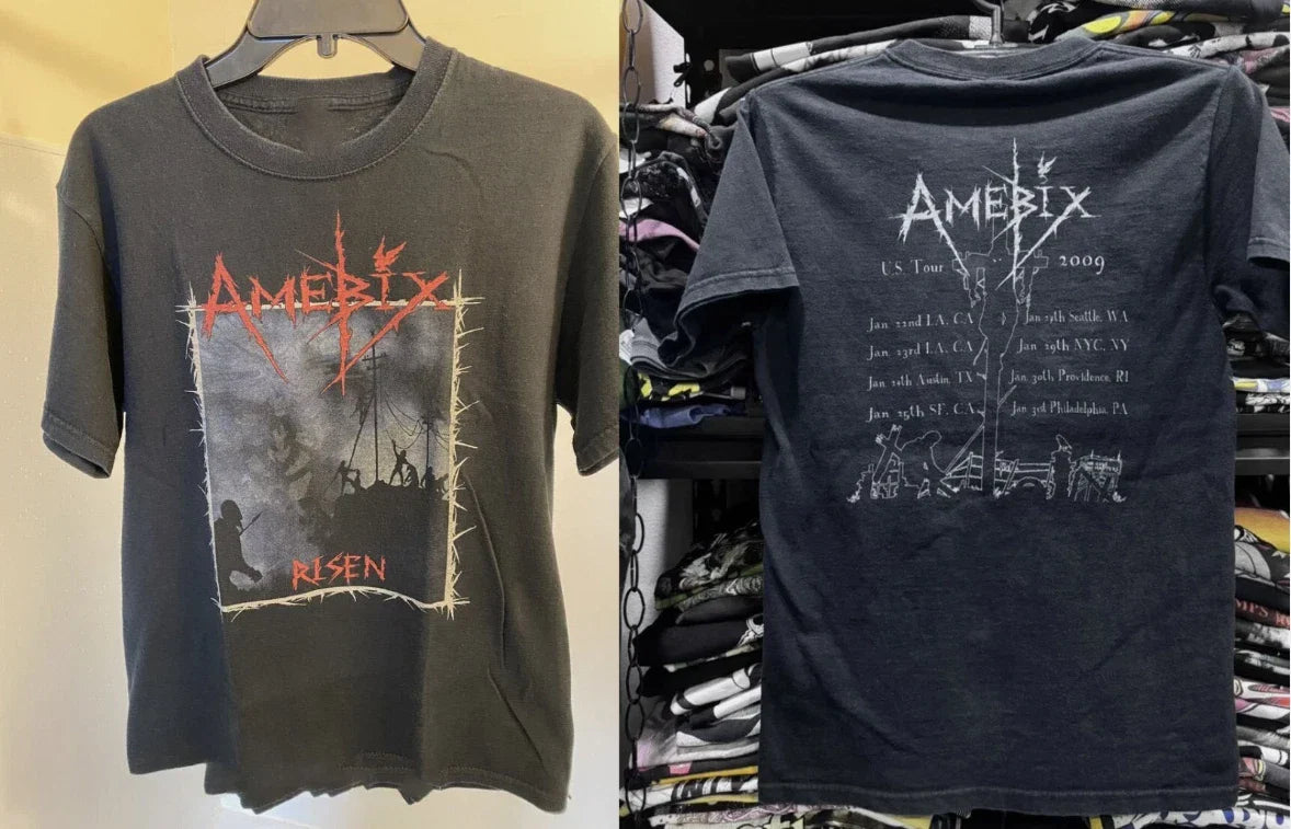 Amebix Band Risen 2-sides black Short Sleeve Shirt Unisex All Size Unisex T-shirt, Sweatshirt, Hoodie, Long Sleeve Tee - T-Shirt, Sweatshirt, Hoodie
