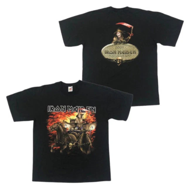 Iron Maiden Dance of Death World Tour Tee  Two-Sided Short Sleeve Shirt Unisex T-shirt, Sweatshirt, Hoodie, Long Sleeve Tee - T-Shirt, Sweatshirt, Hoodie