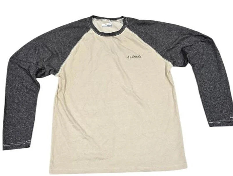 Columbia Men's Long Sleeve Raglan Stone Shark Heather Unisex T-shirt, Sweatshirt, Hoodie, Long Sleeve Tee - T-Shirt, Sweatshirt, Hoodie