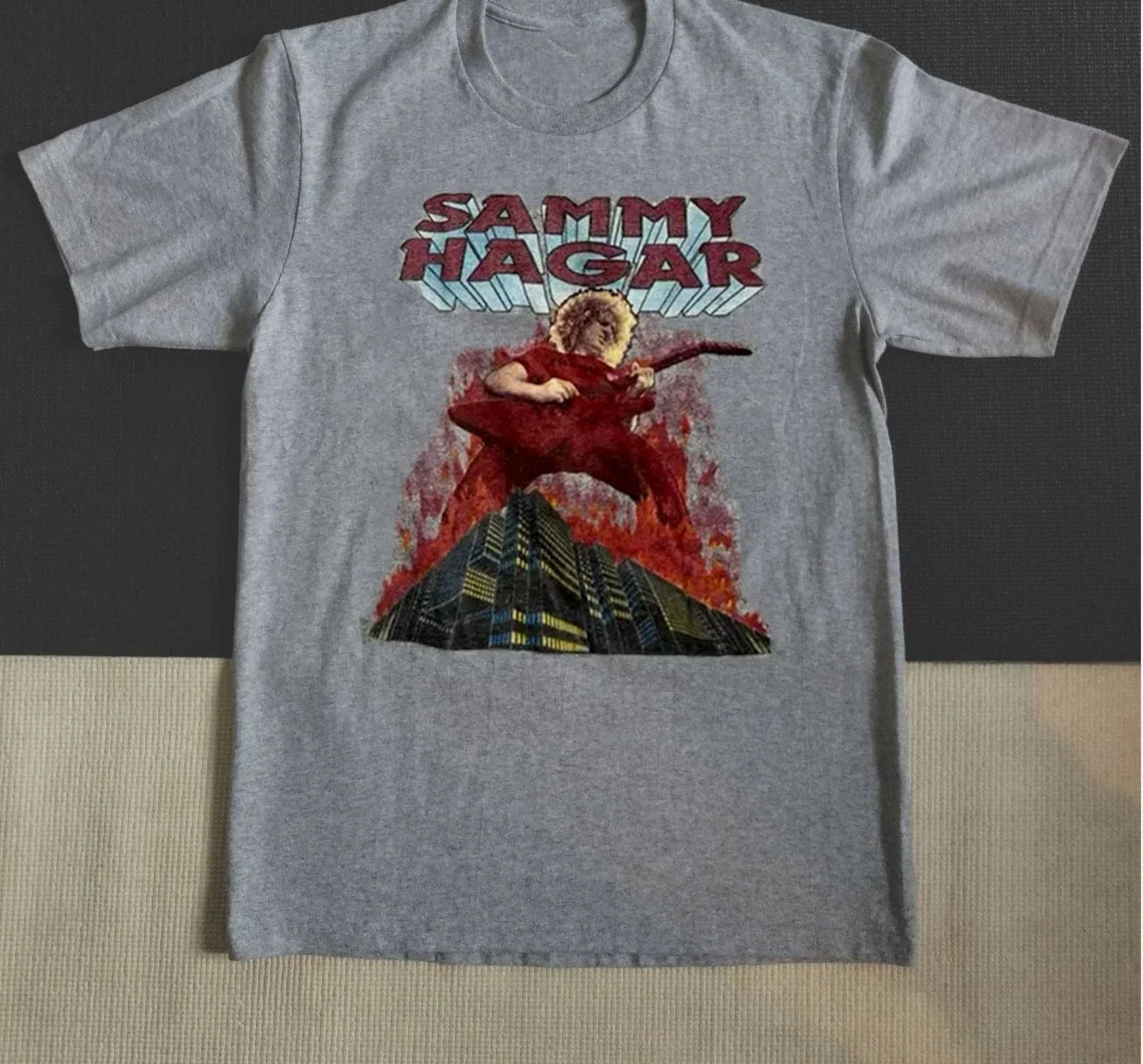 Sammy Hagar The Red Rocker Burning T-shirt S to 5XL Unisex T-shirt, Sweatshirt, Hoodie, Long Sleeve Tee - T-Shirt, Sweatshirt, Hoodie