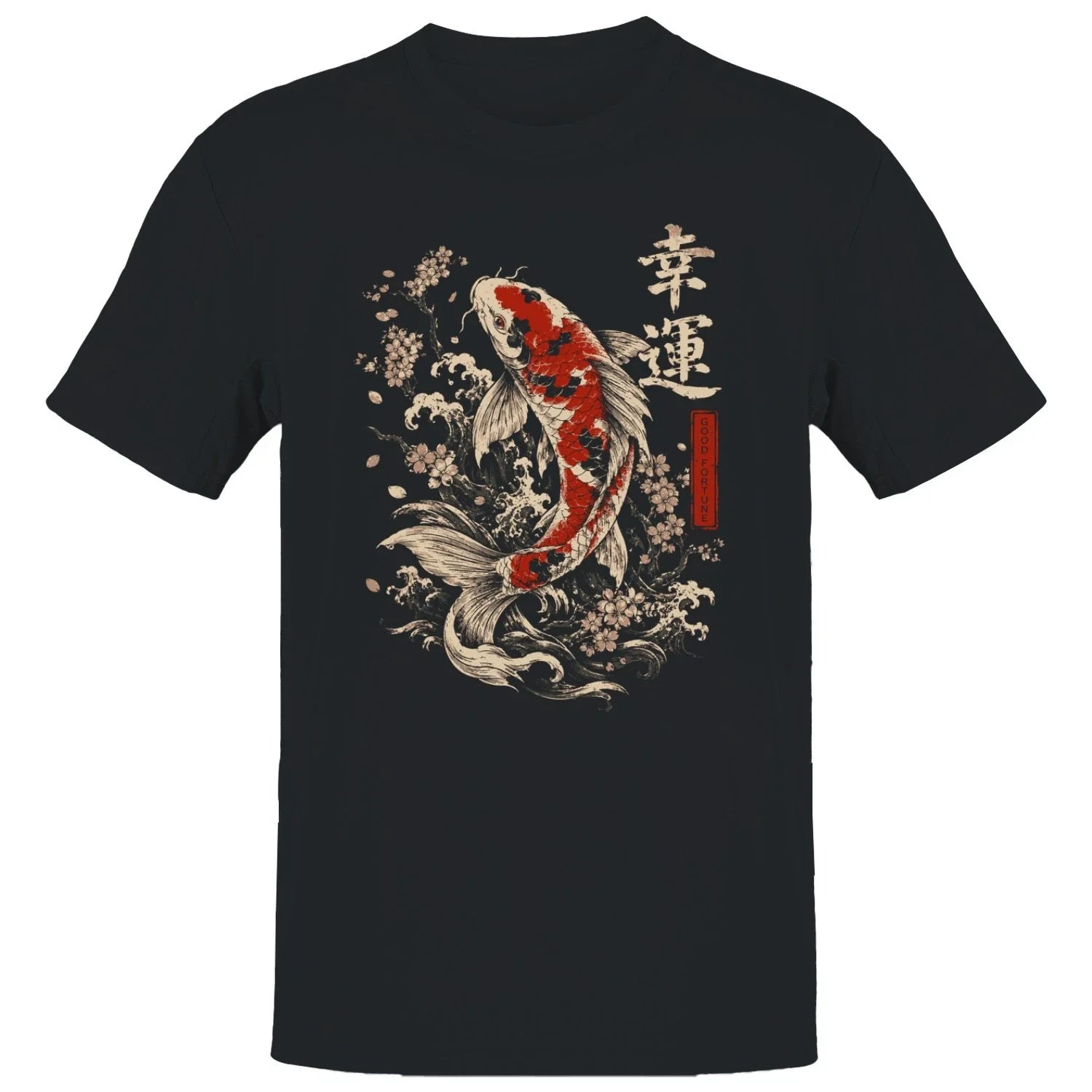 Good Fortune Koi Fish Japanese Art Men's T-shirt Unisex T-shirt, Sweatshirt, Hoodie, Long Sleeve Tee - T-Shirt, Sweatshirt, Hoodie