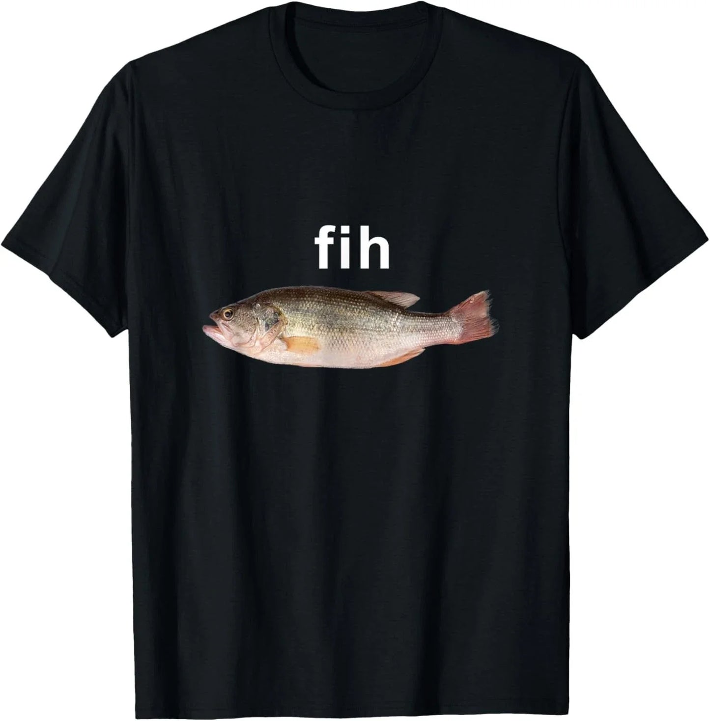Fih Funny Misspelled Fish Meme, Simple Humor T-Shirt unisex T-Shirt Unisex T-shirt, Sweatshirt, Hoodie, Long Sleeve Tee - T-Shirt, Sweatshirt, Hoodie