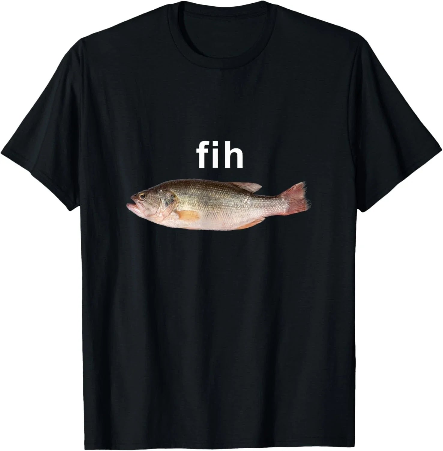 Fih Funny Misspelled Fish Meme, Simple Humor T-Shirt unisex T-Shirt Unisex T-shirt, Sweatshirt, Hoodie, Long Sleeve Tee - T-Shirt, Sweatshirt, Hoodie