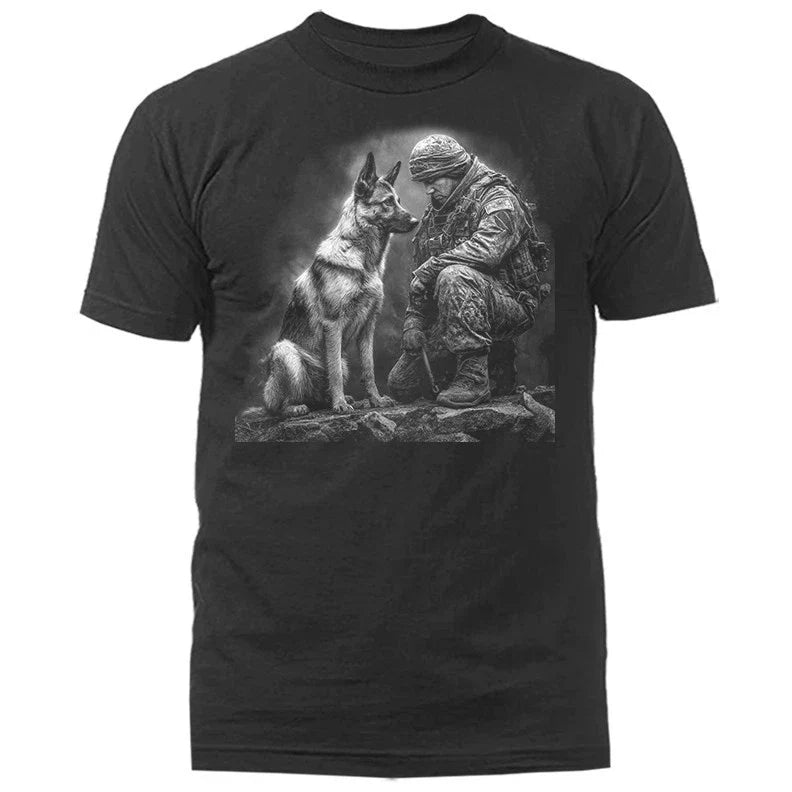 US Army Soldier Dog Military K9 Patriotic Veteran T-shirt Unisex T-shirt, Sweatshirt, Hoodie, Long Sleeve Tee - T-Shirt, Sweatshirt, Hoodie