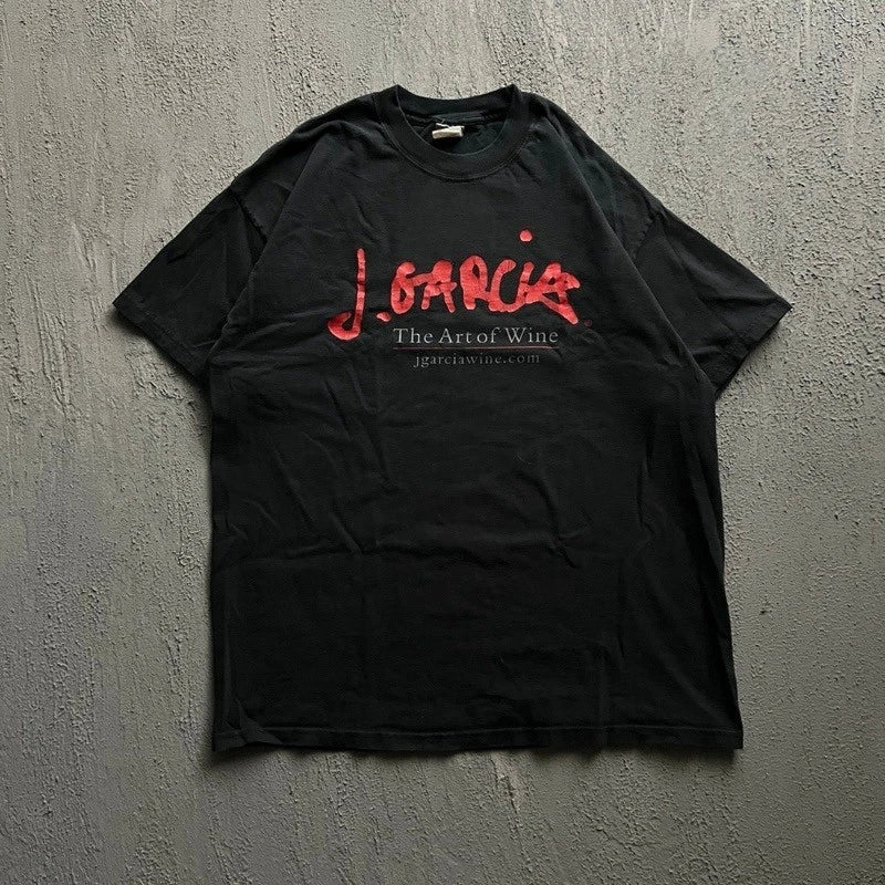 Vintage Jerry Garcia Shirt XL Black 2000s The Art of Wine Grateful Dead Unisex T-shirt, Sweatshirt, Hoodie, Long Sleeve Tee - T-Shirt, Sweatshirt, Hoodie