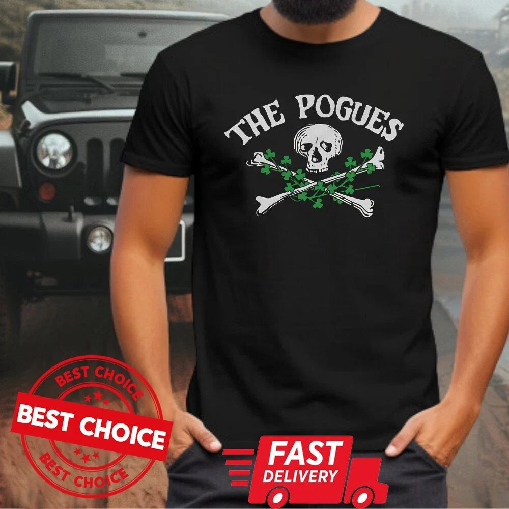 Rare Shane MacGowan The Pogues Band Unisex Black Shirt Unisex T-shirt, Sweatshirt, Hoodie, Long Sleeve Tee - T-Shirt, Sweatshirt, Hoodie