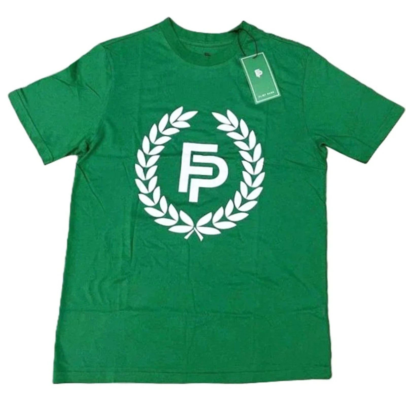 Men's Green Organic Cotton T-Shirt Laurel Wreath Logo XL Unisex T-shirt, Sweatshirt, Hoodie, Long Sleeve Tee - T-Shirt, Sweatshirt, Hoodie
