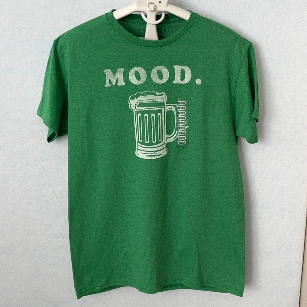 Fifth Sun MOOD Beer Graphic Short Sleeve T-Shirt, Size Medium Unisex T-shirt, Sweatshirt, Hoodie, Long Sleeve Tee - T-Shirt, Sweatshirt, Hoodie