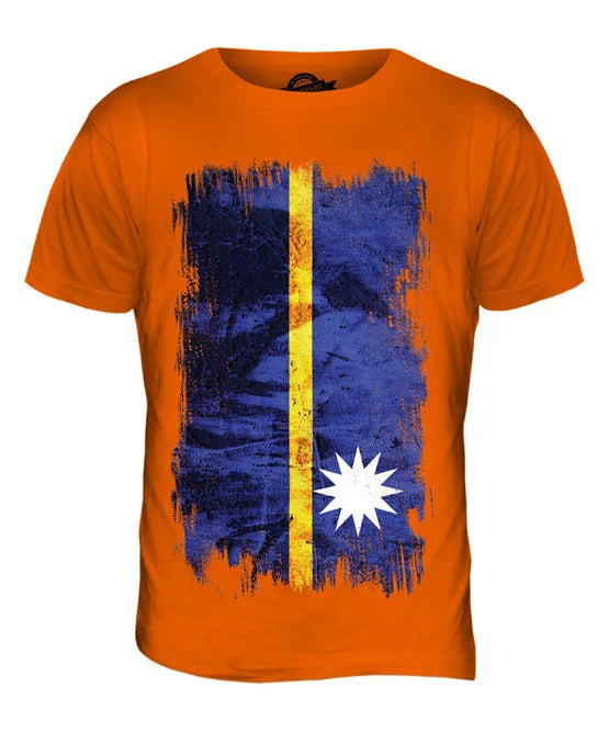 NAURU GRUNGE FLAG MENS T SHIRT TEE SHIRT XS S M L XL 2XL 3XL 4XL 5XL Unisex T-shirt, Sweatshirt, Hoodie, Long Sleeve Tee - T-Shirt, Sweatshirt, Hoodie