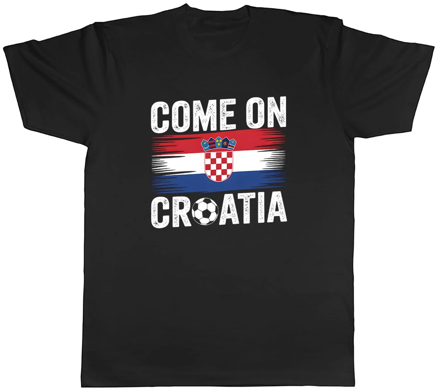 Come on Croatia Supporter Football Fan Mens T-Shirt Tee Gift Top Unisex T-shirt, Sweatshirt, Hoodie, Long Sleeve Tee - T-Shirt, Sweatshirt, Hoodie