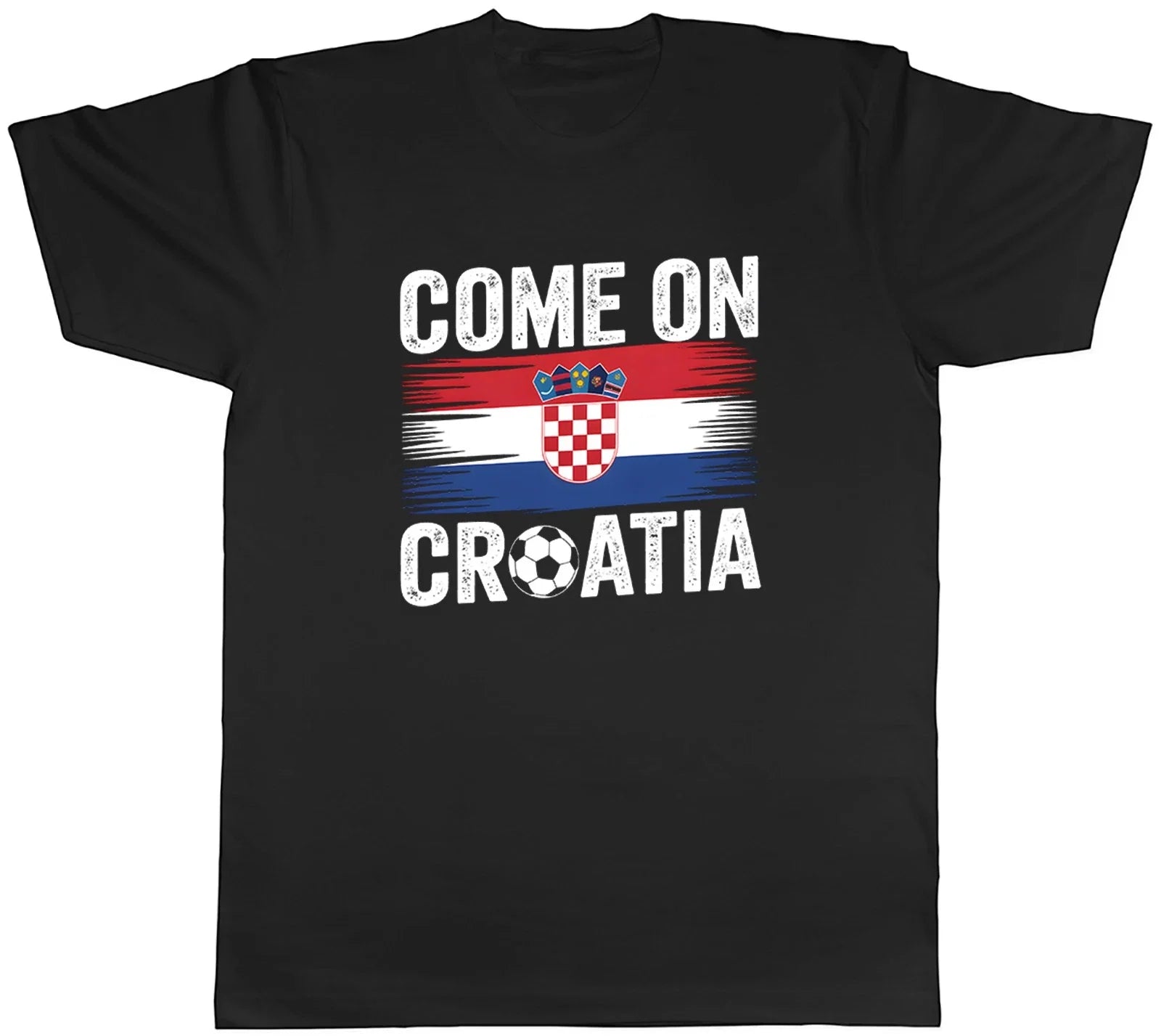 Come on Croatia Supporter Football Fan Mens T-Shirt Tee Gift Top Unisex T-shirt, Sweatshirt, Hoodie, Long Sleeve Tee - T-Shirt, Sweatshirt, Hoodie