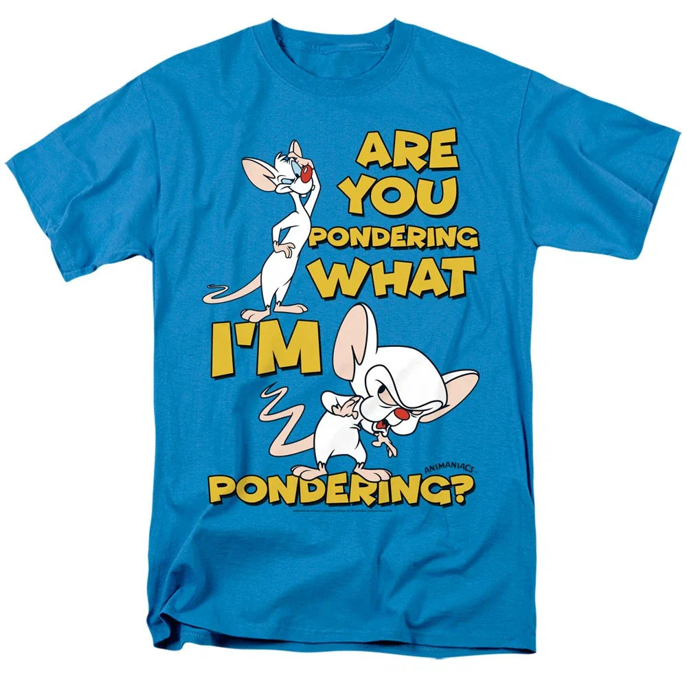 Pinky And The Brain - Pondering - Adult T-Shirt Unisex T-shirt, Sweatshirt, Hoodie, Long Sleeve Tee - T-Shirt, Sweatshirt, Hoodie
