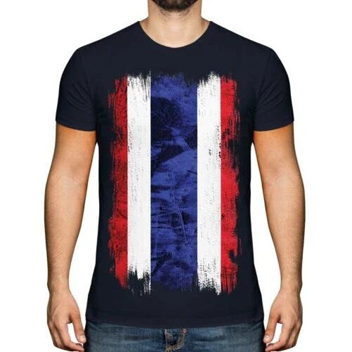 Thailand Grunge Flag T-Shirt Thai Worn Effect Unisex T-shirt, Sweatshirt, Hoodie, Long Sleeve Tee - T-Shirt, Sweatshirt, Hoodie