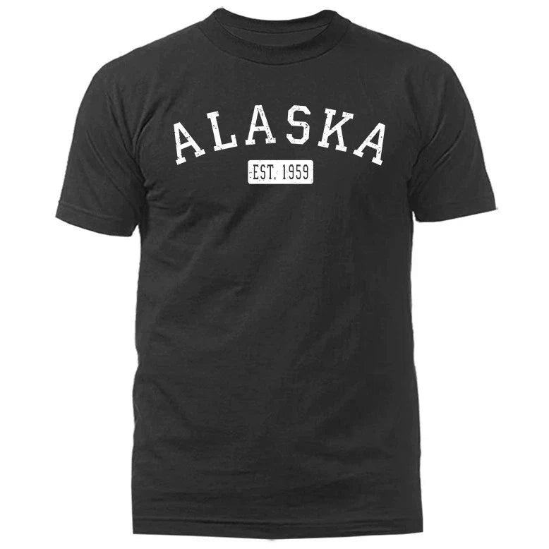 State of Alaska AK Graphic T-shirt Unisex T-shirt, Sweatshirt, Hoodie, Long Sleeve Tee - T-Shirt, Sweatshirt, Hoodie