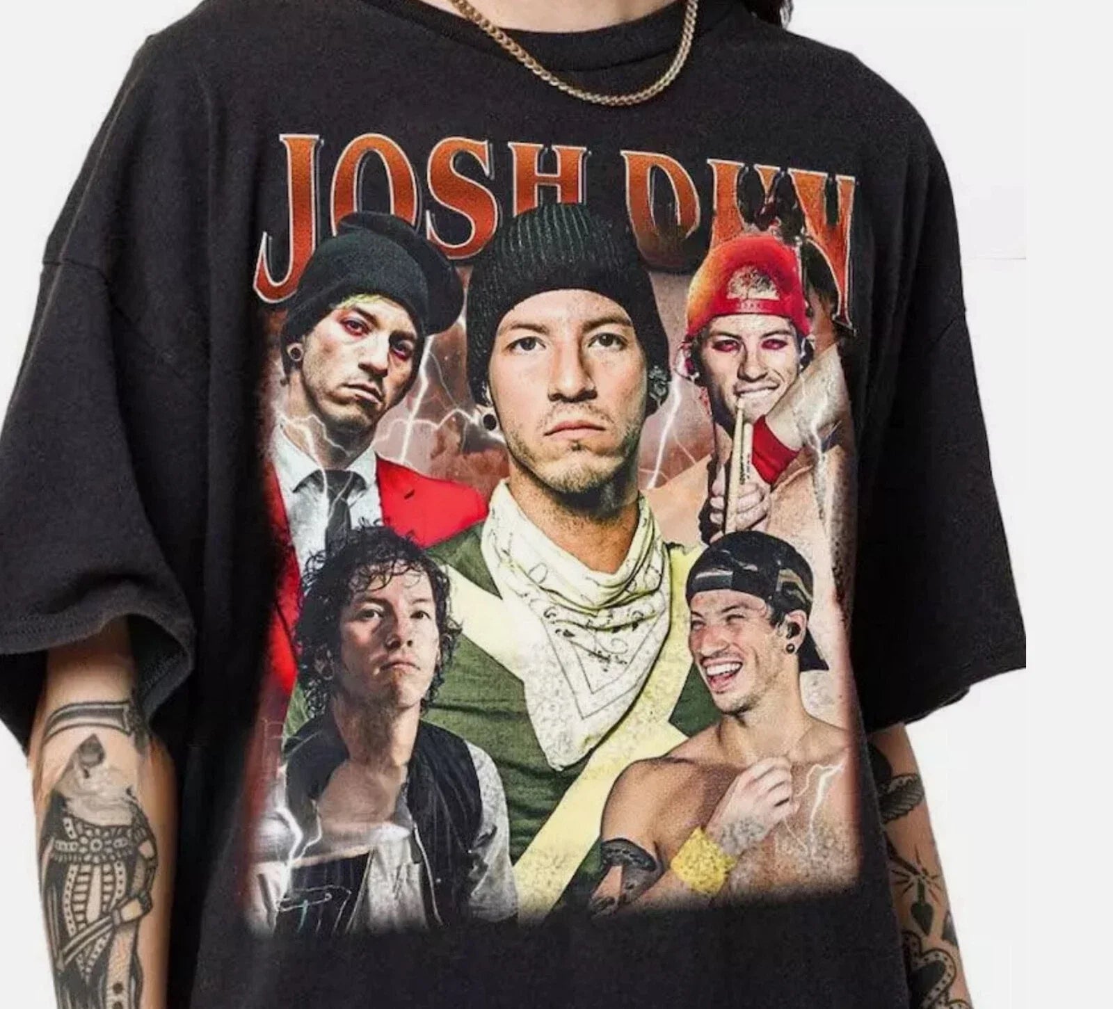 Josh Dun T-shirt, Twenty One Pilots T-shirt Unisex T-shirt, Sweatshirt, Hoodie, Long Sleeve Tee - T-Shirt, Sweatshirt, Hoodie