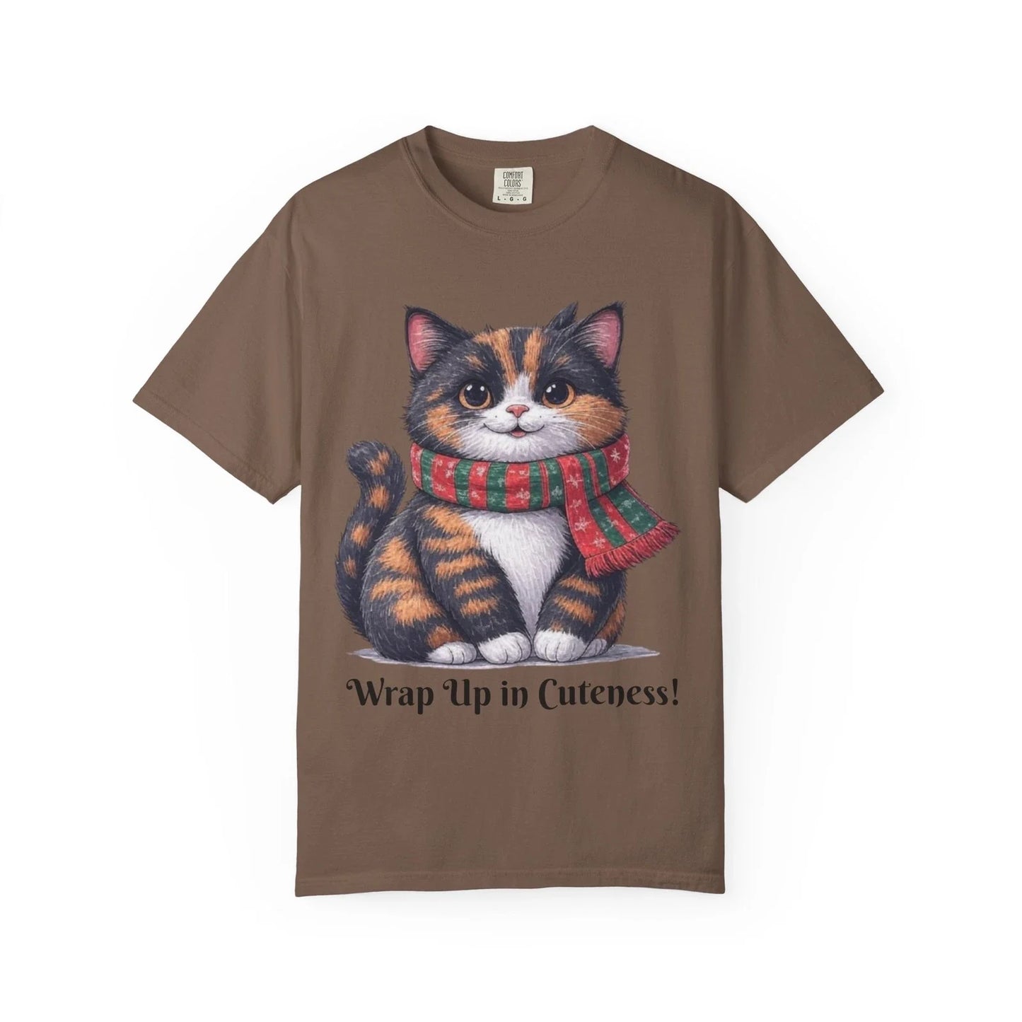 Wrap Up in Cuteness Cute Cat T-Shirt, Animal Lover Gift, Cozy Shirt Unisex T-shirt, Sweatshirt, Hoodie, Long Sleeve Tee - T-Shirt, Sweatshirt, Hoodie