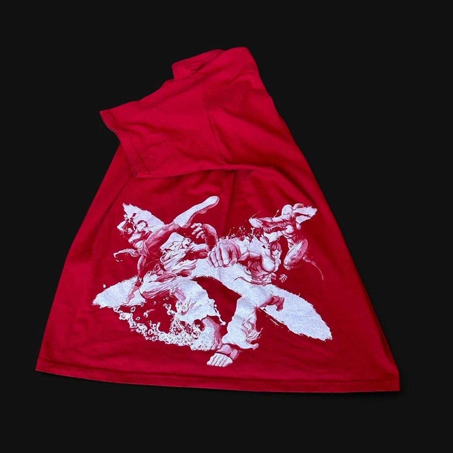 Street Fighter X Tekken vintage 00s style side graphic faded tee shirt Unisex T-shirt, Sweatshirt, Hoodie, Long Sleeve Tee - T-Shirt, Sweatshirt, Hoodie