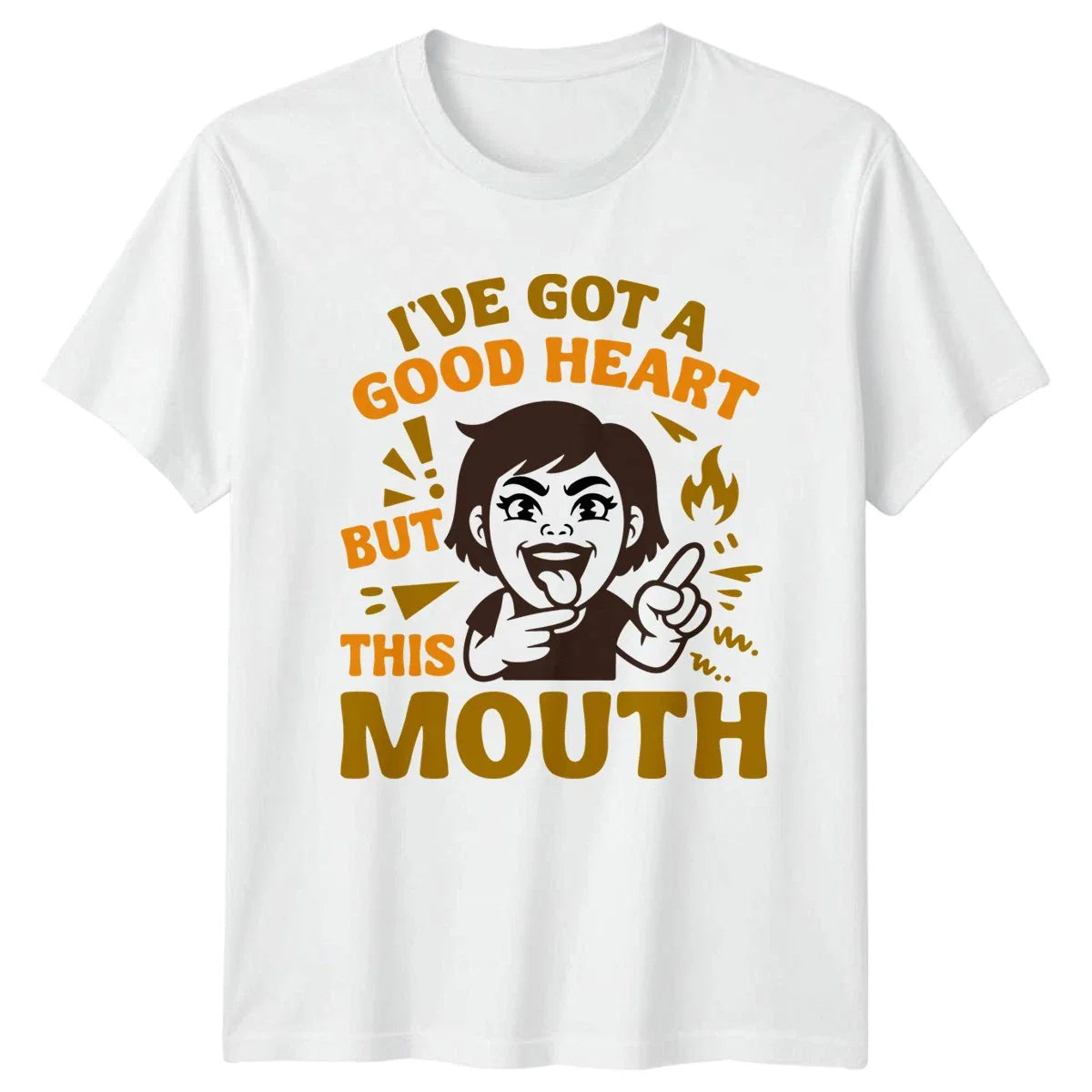 Iye Got A Good Heart But Womens T-Shirt Sassy Quote Humor Unisex T-shirt, Sweatshirt, Hoodie, Long Sleeve Tee - T-Shirt, Sweatshirt, Hoodie