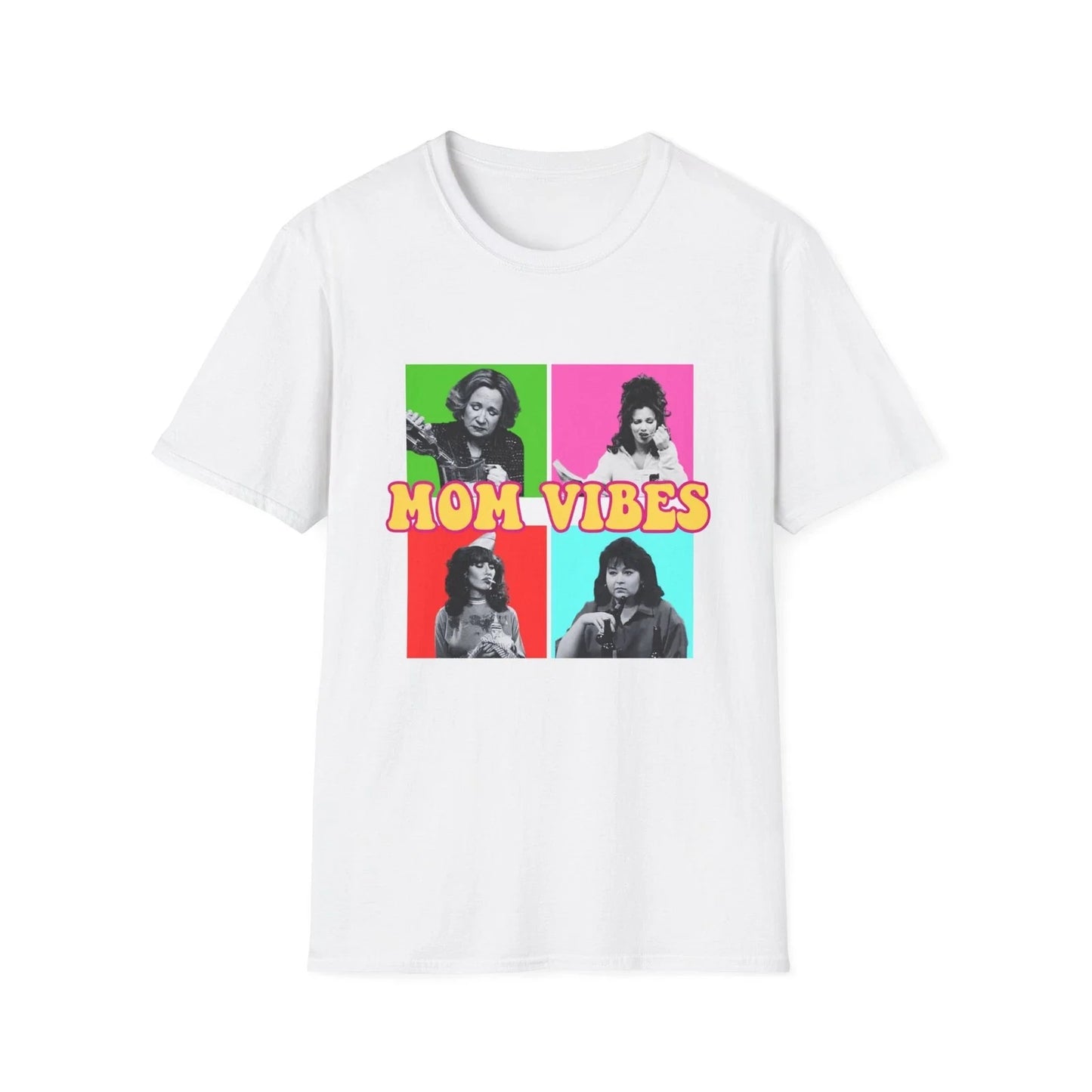 Mom Vibes Graphic T Shirt Retro Pop Art Mom Life Tee Funny Mom Gift Unisex T-shirt, Sweatshirt, Hoodie, Long Sleeve Tee - T-Shirt, Sweatshirt, Hoodie