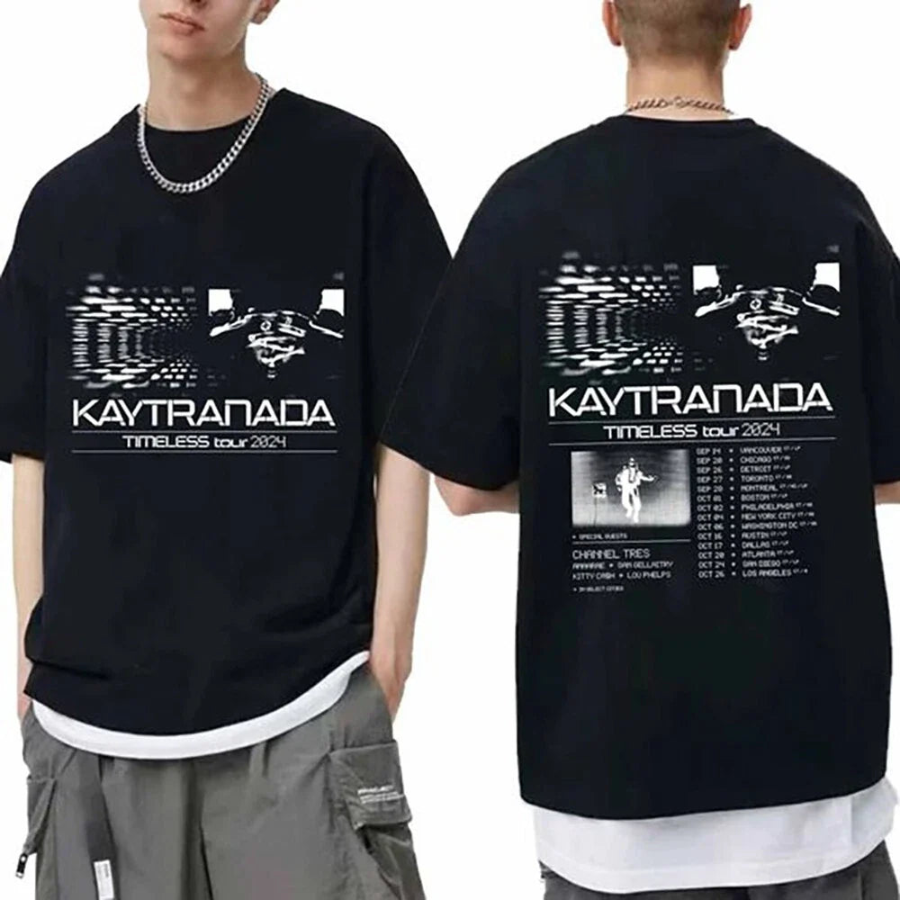 Kaytranada Timeless 2024 Tour Shirt, Kaytranada Fan Shirt, 2 sided t shirt Unisex T-shirt, Sweatshirt, Hoodie, Long Sleeve Tee - T-Shirt, Sweatshirt, Hoodie