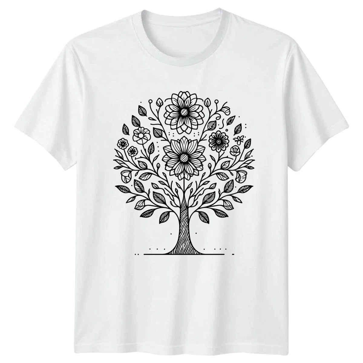 Floral Tree Of Life Botanical Womens T-Shirt Boho Nature Mothers Day Unisex T-shirt, Sweatshirt, Hoodie, Long Sleeve Tee - T-Shirt, Sweatshirt, Hoodie