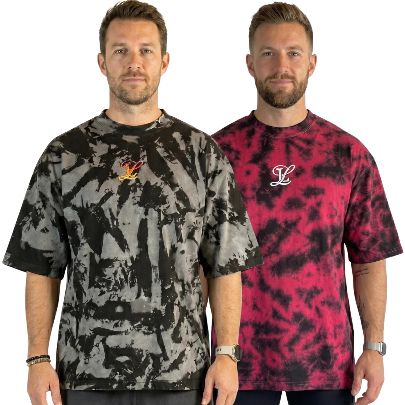 Mens 100% Cotton Tshirt Oversized Women Gym Shirts  Acid Washed Tie Dye Tee Tops Unisex T-shirt, Sweatshirt, Hoodie, Long Sleeve Tee - T-Shirt, Sweatshirt, Hoodie