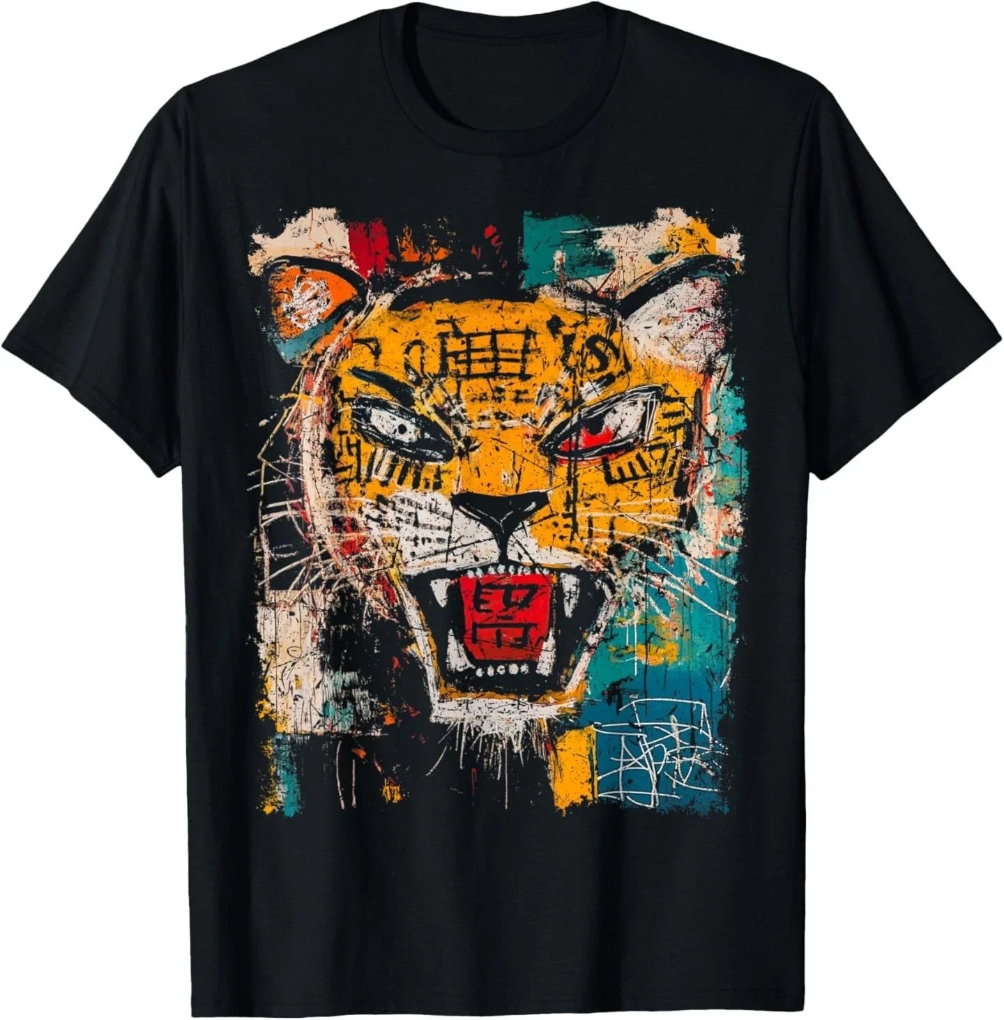 Pop Art Style Tiger 90s Graffiti T-Shirt Unisex T-shirt, Sweatshirt, Hoodie, Long Sleeve Tee - T-Shirt, Sweatshirt, Hoodie