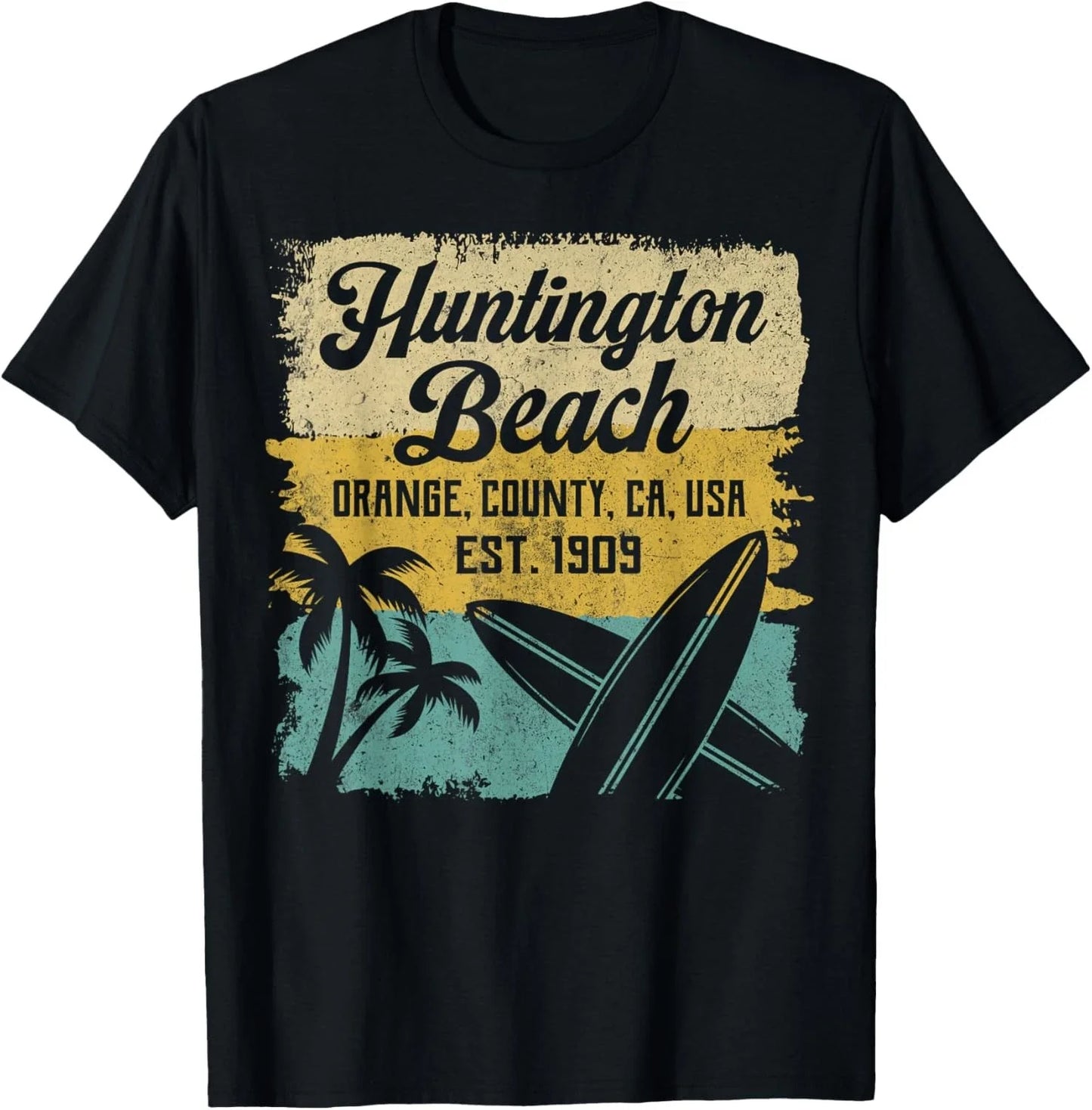 Suffing Huntington Beach Surf City Vintage Novelty T-Shirt Unisex T-shirt, Sweatshirt, Hoodie, Long Sleeve Tee - T-Shirt, Sweatshirt, Hoodie