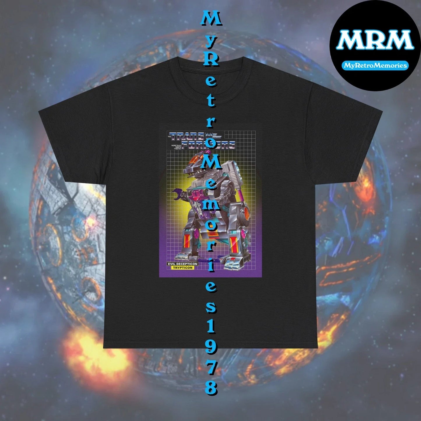 Transformers Decepticon Trypticon Box Art Design 2 Colors T-Shirt S-5X Free S&H Unisex T-shirt, Sweatshirt, Hoodie, Long Sleeve Tee - T-Shirt, Sweatshirt, Hoodie