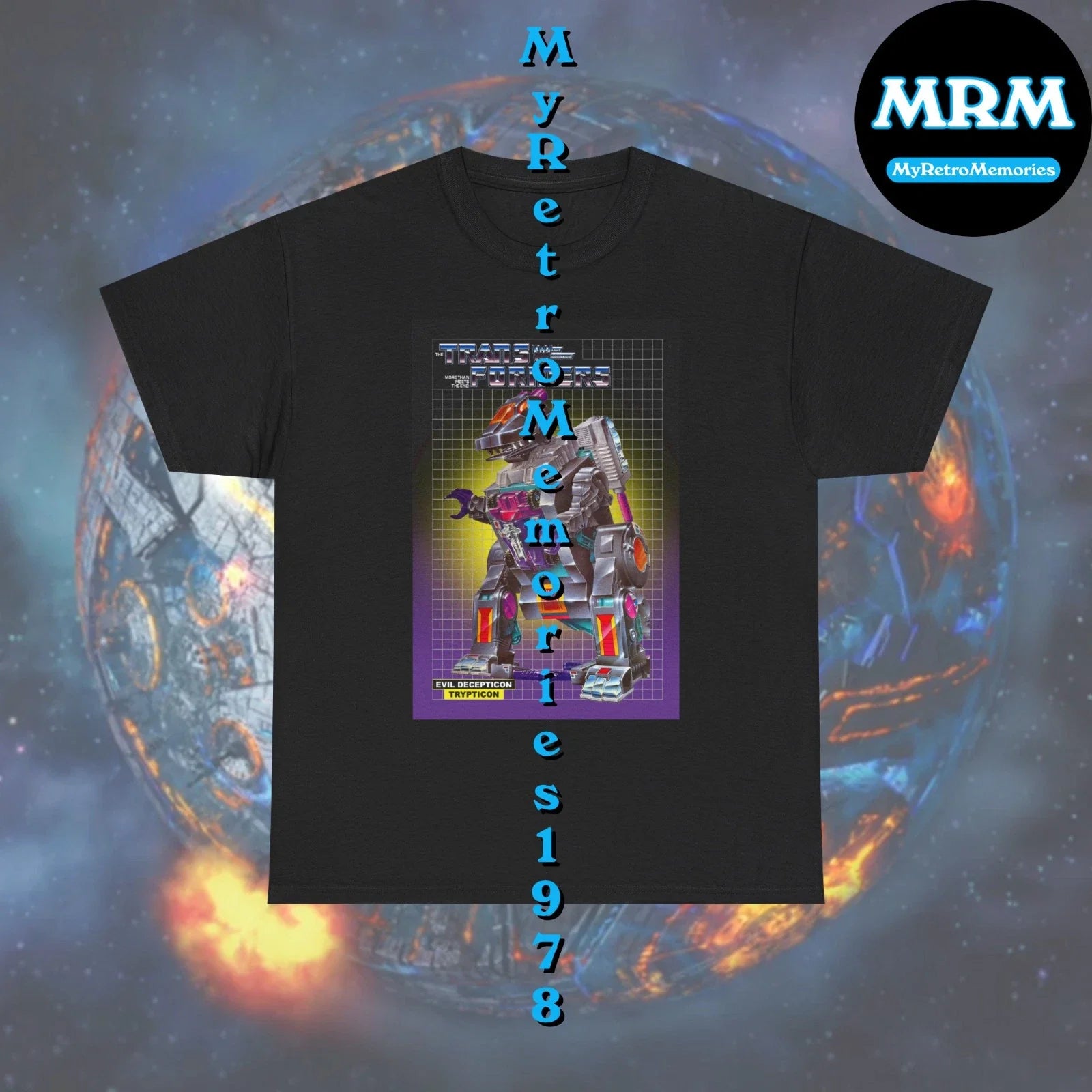 Transformers Decepticon Trypticon Box Art Design 2 Colors T-Shirt S-5X Free S&H Unisex T-shirt, Sweatshirt, Hoodie, Long Sleeve Tee - T-Shirt, Sweatshirt, Hoodie