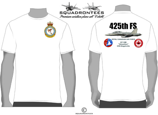 425 Fighter Squadron, Royal Canadian Air Force, CF-18 Squadron T-Shirt Unisex T-shirt, Sweatshirt, Hoodie, Long Sleeve Tee - T-Shirt, Sweatshirt, Hoodie