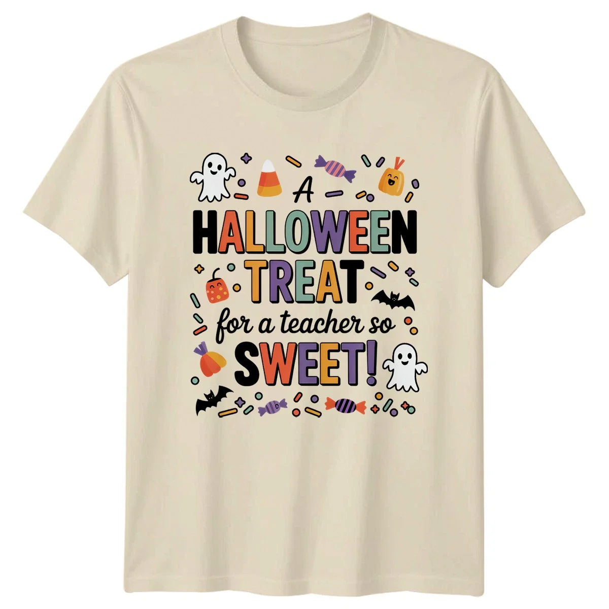 Halloween Treat For A Teacher T-Shirt Cute Halloween Gift For Him And Her Unisex T-shirt, Sweatshirt, Hoodie, Long Sleeve Tee - T-Shirt, Sweatshirt, Hoodie