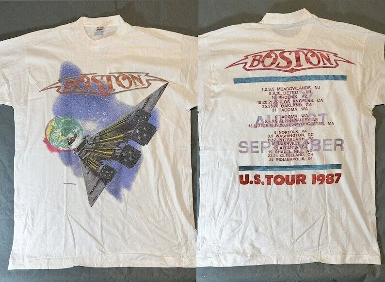 Boston Rock Band Tour 1987 US Tour T-shirt Unisex T-shirt, Sweatshirt, Hoodie, Long Sleeve Tee - T-Shirt, Sweatshirt, Hoodie