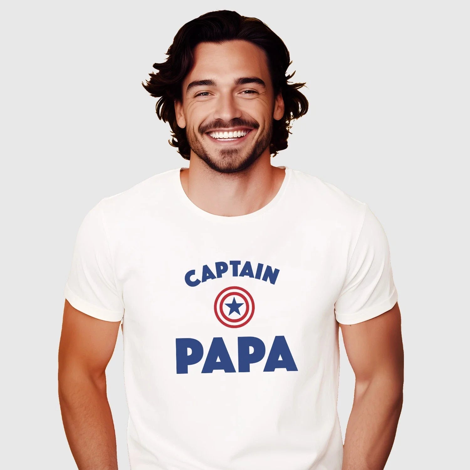 Men's Short Sleeve T-Shirt White, CAPTAIN PAPA ENKR Unisex T-shirt, Sweatshirt, Hoodie, Long Sleeve Tee - T-Shirt, Sweatshirt, Hoodie