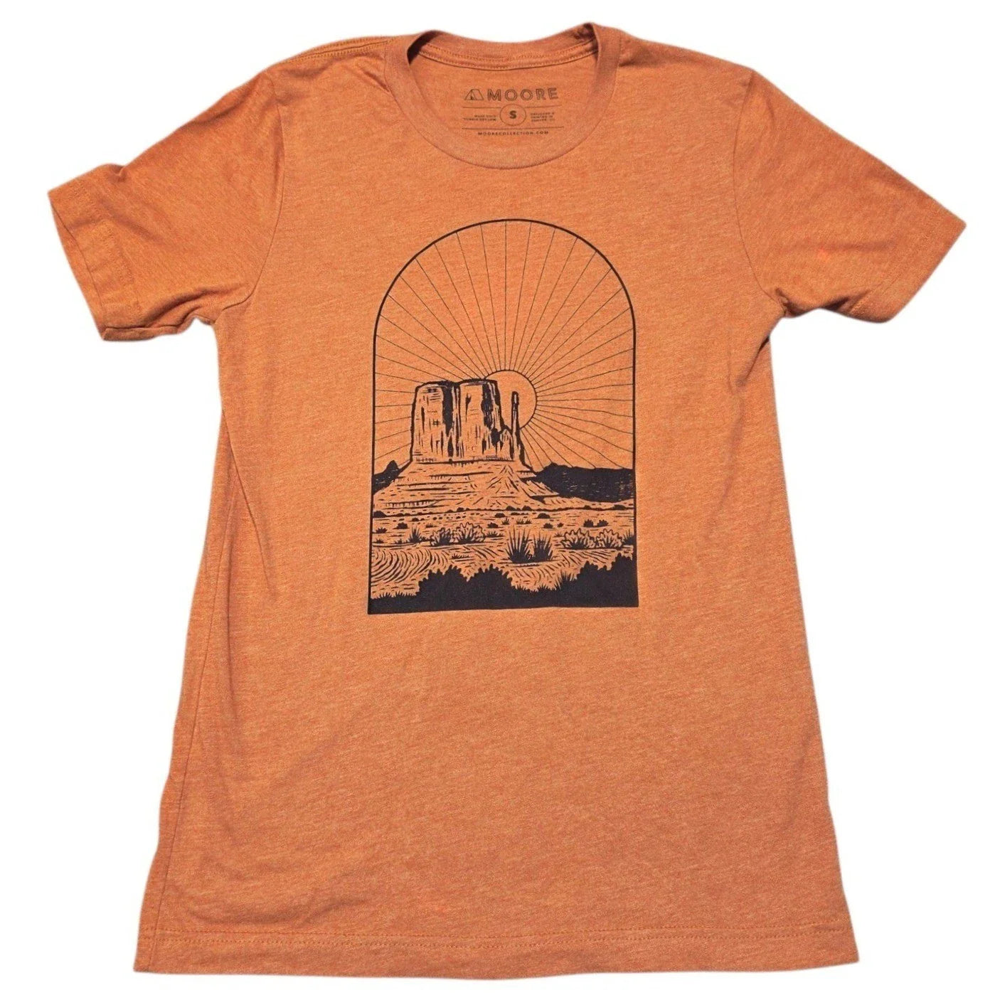 Moore Collection Graphic T-Shirt Small Orange Monument Valley Desert Nature Tee Unisex T-shirt, Sweatshirt, Hoodie, Long Sleeve Tee - T-Shirt, Sweatshirt, Hoodie