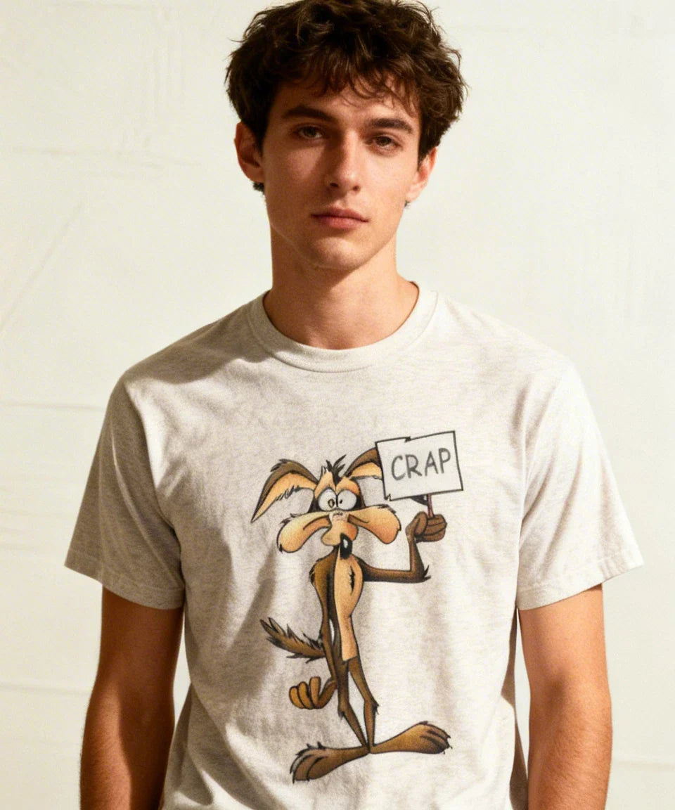 Funny Wile E Coyote and the Road Runner Crap T-Shirt NWT! Unisex T-shirt, Sweatshirt, Hoodie, Long Sleeve Tee - T-Shirt, Sweatshirt, Hoodie