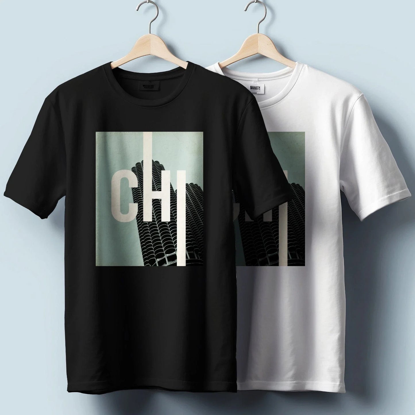 Chicago Skyline T-Shirt  CHI Cityspace Graphic | Unisex Heavy Cotton Unisex T-shirt, Sweatshirt, Hoodie, Long Sleeve Tee - T-Shirt, Sweatshirt, Hoodie