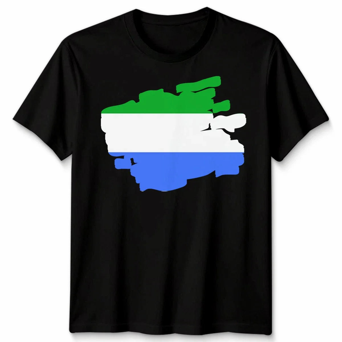 Torn Sierra Leone Flag Football Unisex Tshirt Leonian Day Pride Tee Top Gift Unisex T-shirt, Sweatshirt, Hoodie, Long Sleeve Tee - T-Shirt, Sweatshirt, Hoodie