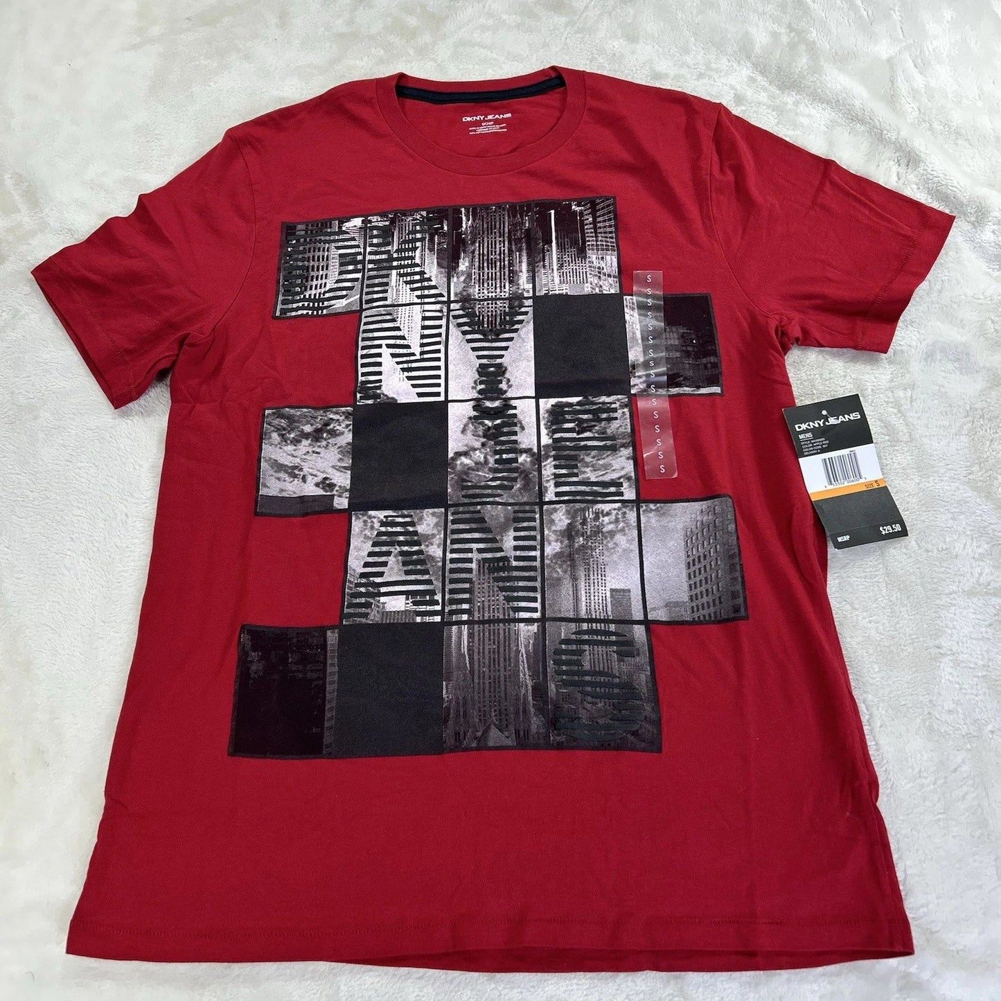 DKNY T-Shirt Mens Size Small Skyline Logo Graphic T-Shirt Streetwear Unisex T-shirt, Sweatshirt, Hoodie, Long Sleeve Tee - T-Shirt, Sweatshirt, Hoodie