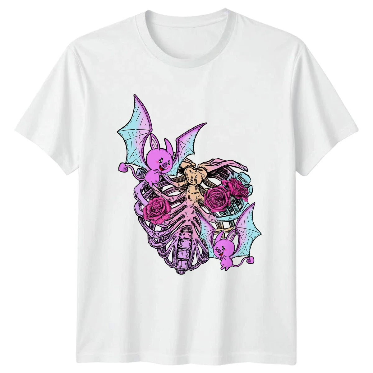 Kawaii Pastel Goth Ribcage T-Shirt Pastel Goth Goth Fashion Birthday Gift Unisex T-shirt, Sweatshirt, Hoodie, Long Sleeve Tee - T-Shirt, Sweatshirt, Hoodie