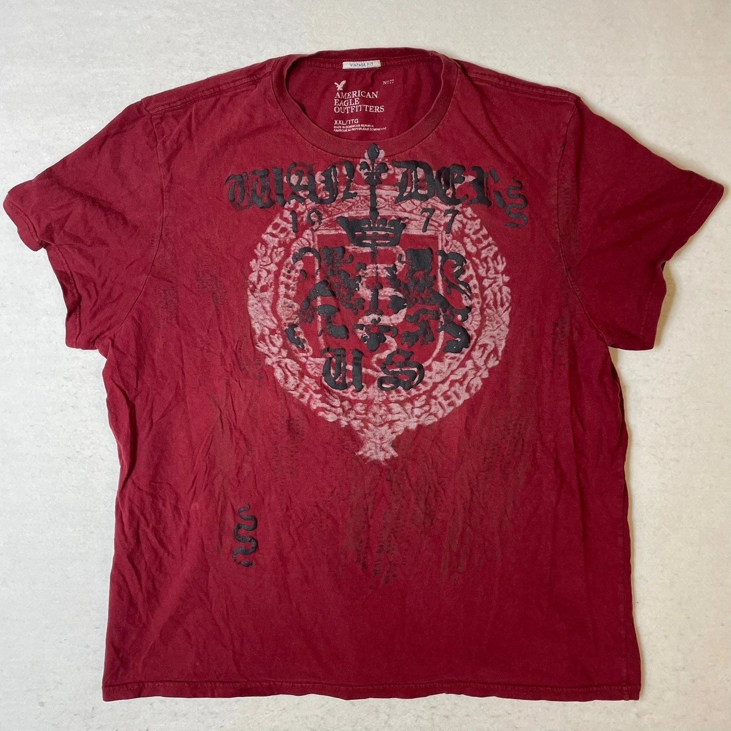 American Eagle Outfitters XXL Vintage Fit Graphic T Shirt Mens Red Y2K Unisex T-shirt, Sweatshirt, Hoodie, Long Sleeve Tee - T-Shirt, Sweatshirt, Hoodie