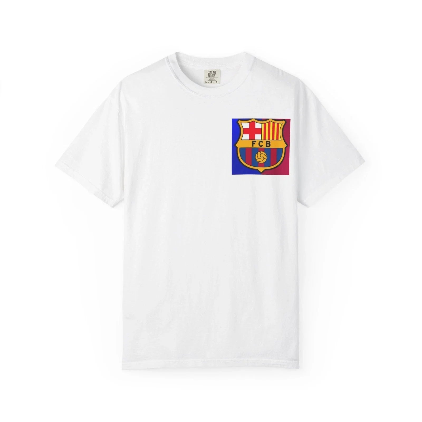 FCB Crest Graphic T-Shirt | Soccer Club Badge Tee Unisex T-shirt, Sweatshirt, Hoodie, Long Sleeve Tee - T-Shirt, Sweatshirt, Hoodie