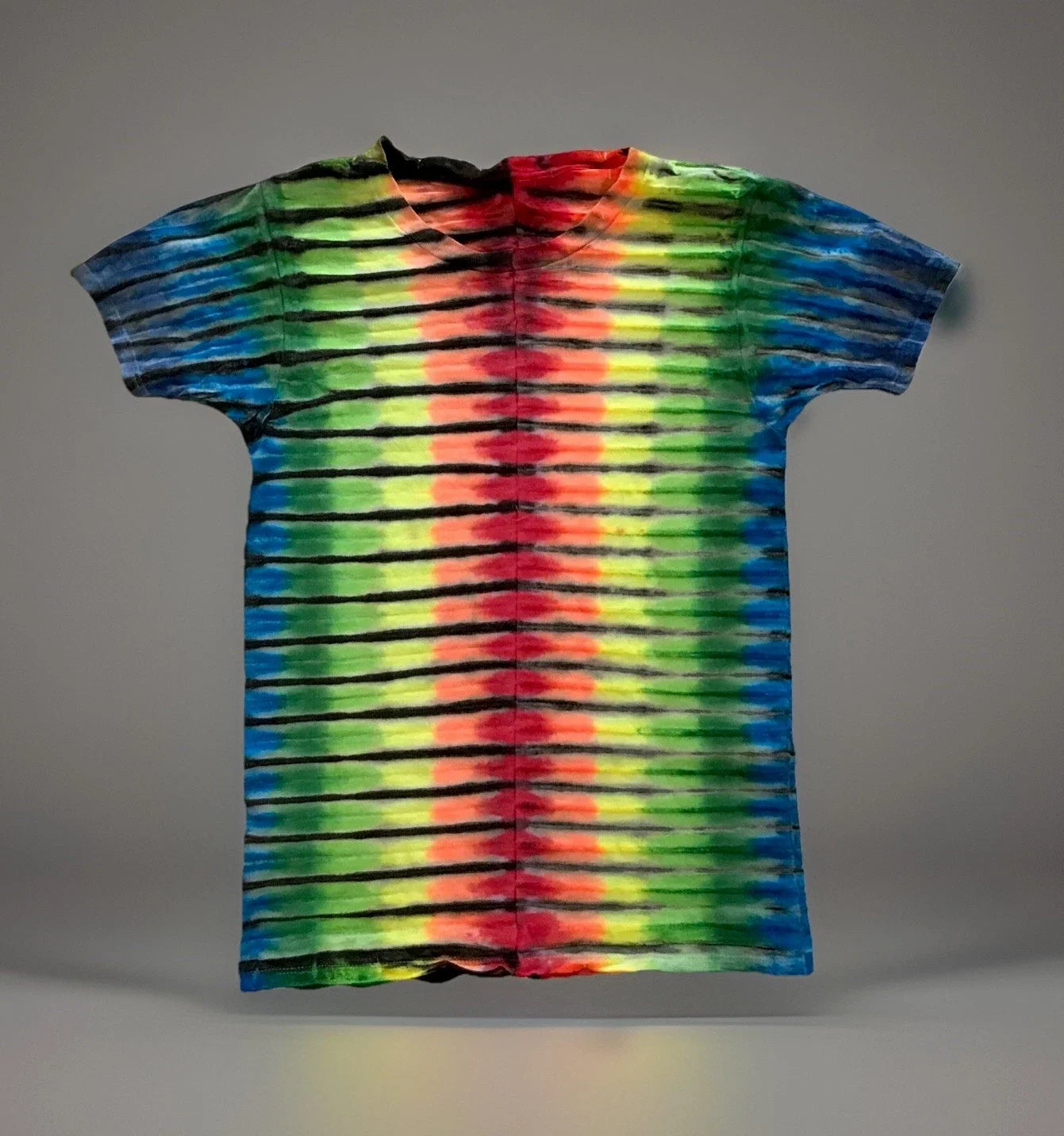 *New* 2XL - Sm Handmade Tie Dye, Rainbow Lava Bands (No pink) Crew or V-Neck Unisex T-shirt, Sweatshirt, Hoodie, Long Sleeve Tee - T-Shirt, Sweatshirt, Hoodie