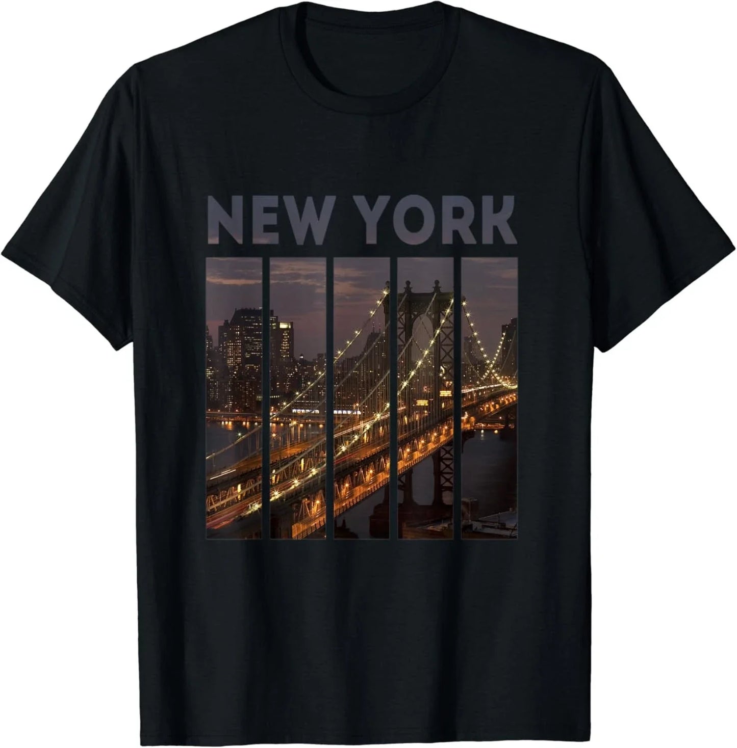 New York City North America Brooklyn Bridge Souvenirs T-Shirt Unisex T-shirt, Sweatshirt, Hoodie, Long Sleeve Tee - T-Shirt, Sweatshirt, Hoodie