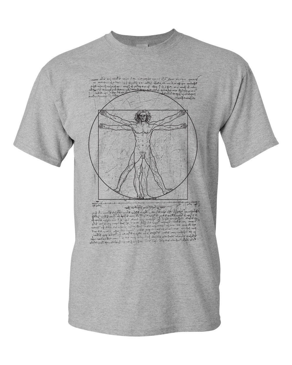 Vitruvian Man Da Vinci Men's Tee Shirt 938 Unisex T-shirt, Sweatshirt, Hoodie, Long Sleeve Tee - T-Shirt, Sweatshirt, Hoodie
