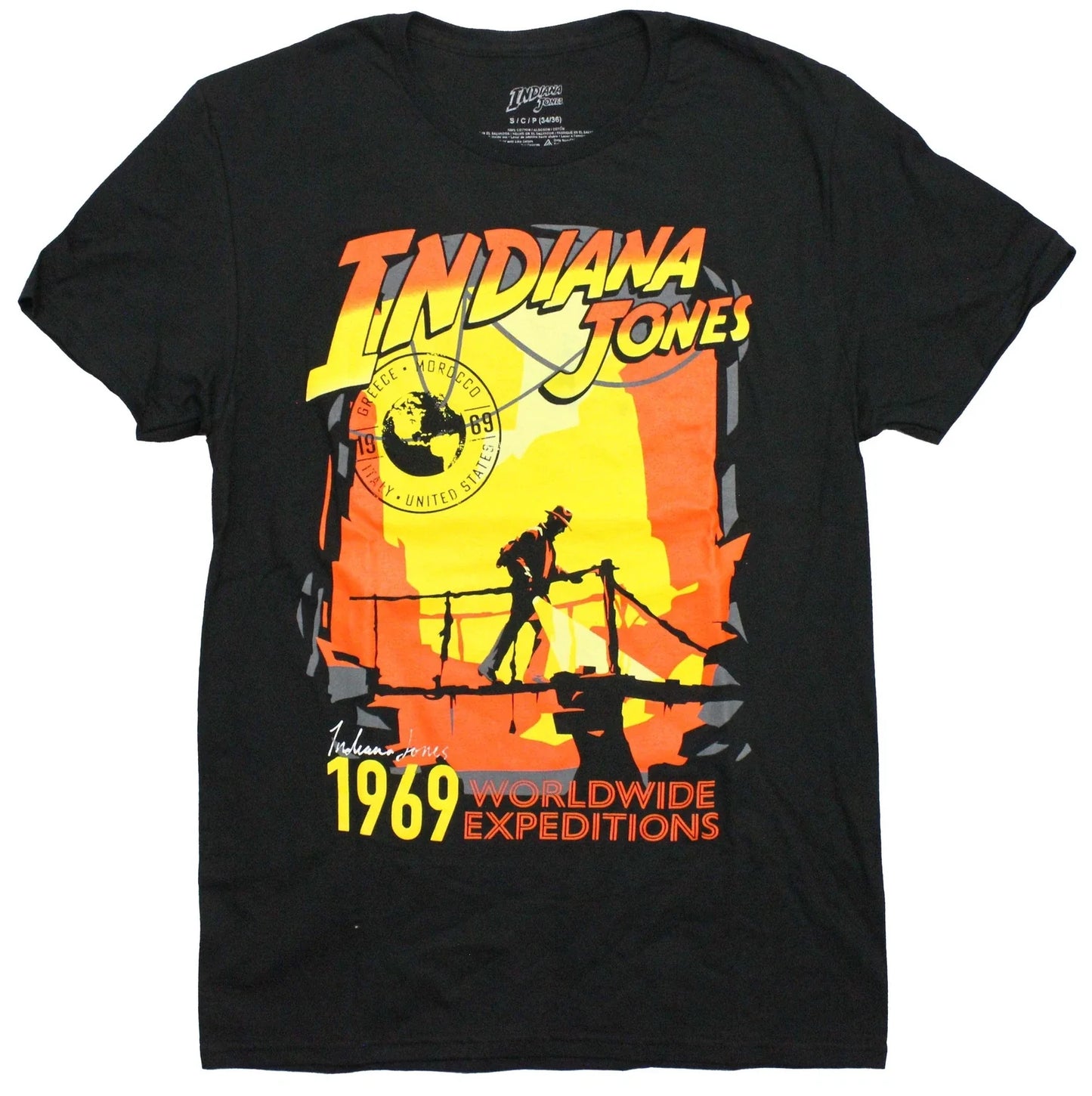 Indiana Jones New Adult T-Shirt -1969 WorldWide Expeditions Unisex T-shirt, Sweatshirt, Hoodie, Long Sleeve Tee - T-Shirt, Sweatshirt, Hoodie